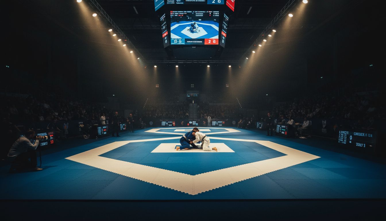 Competição de Jiu-Jitsu ao vivo